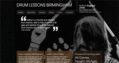 Desktop Screenshot of drumlessonsbirmingham.co.uk